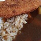 カレーに、冷凍食品のっけて、ボリューム☆